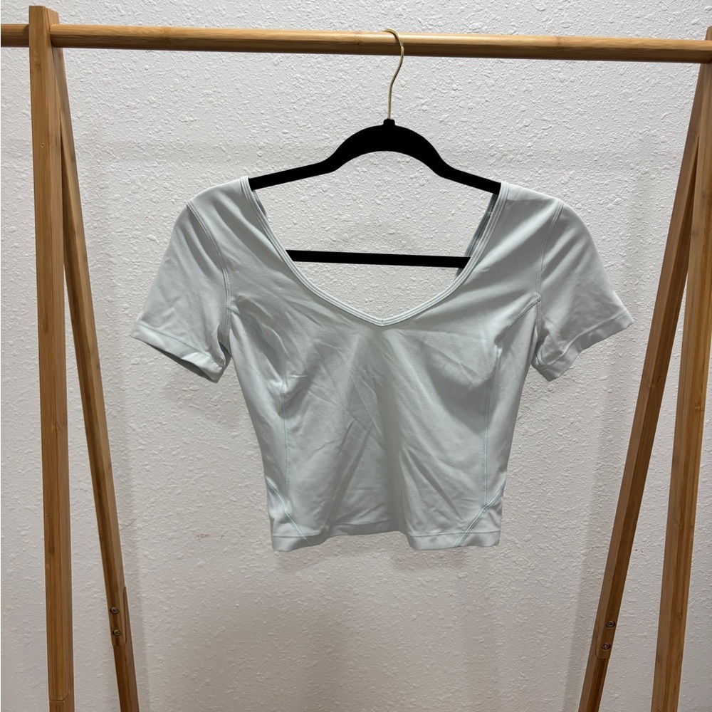 Lululemon Athletica Light Blue Crop Top